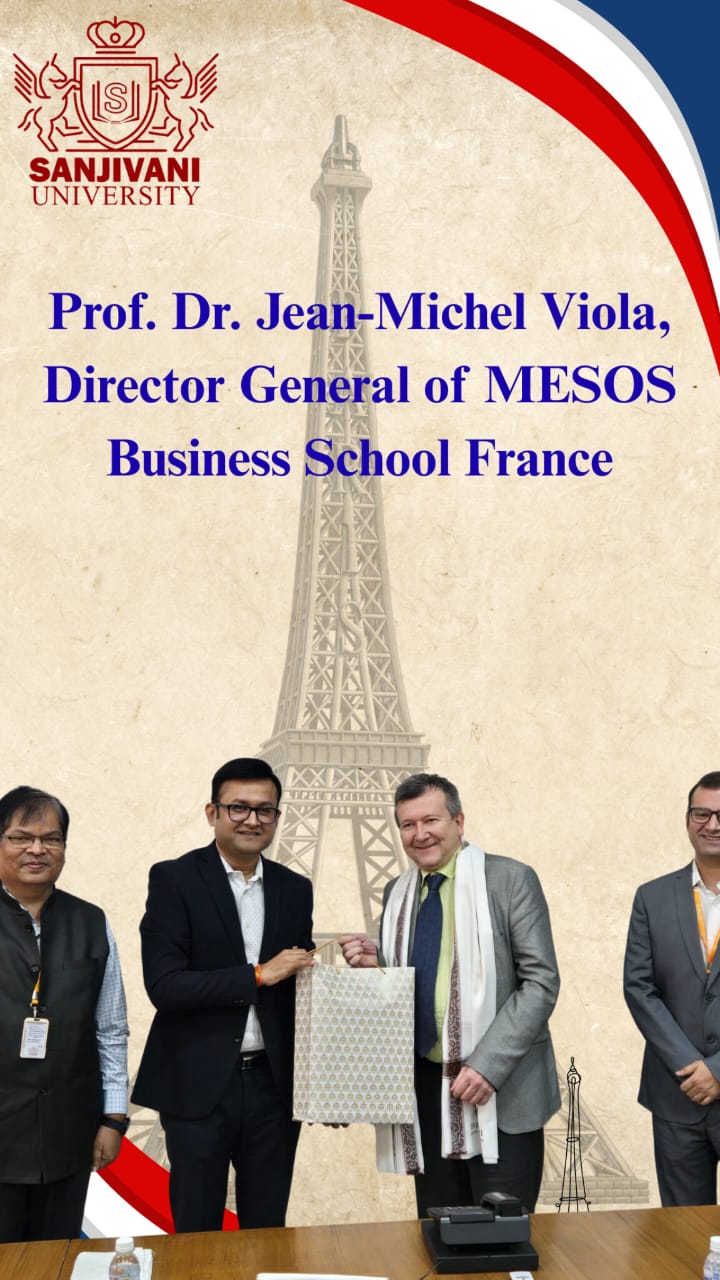 Welcoming Prof. Dr. Jean-Michel Viola to SANJIVANI UNIVERSITY
